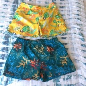 Zara boys - palm leaves swim shorts (set of 2)